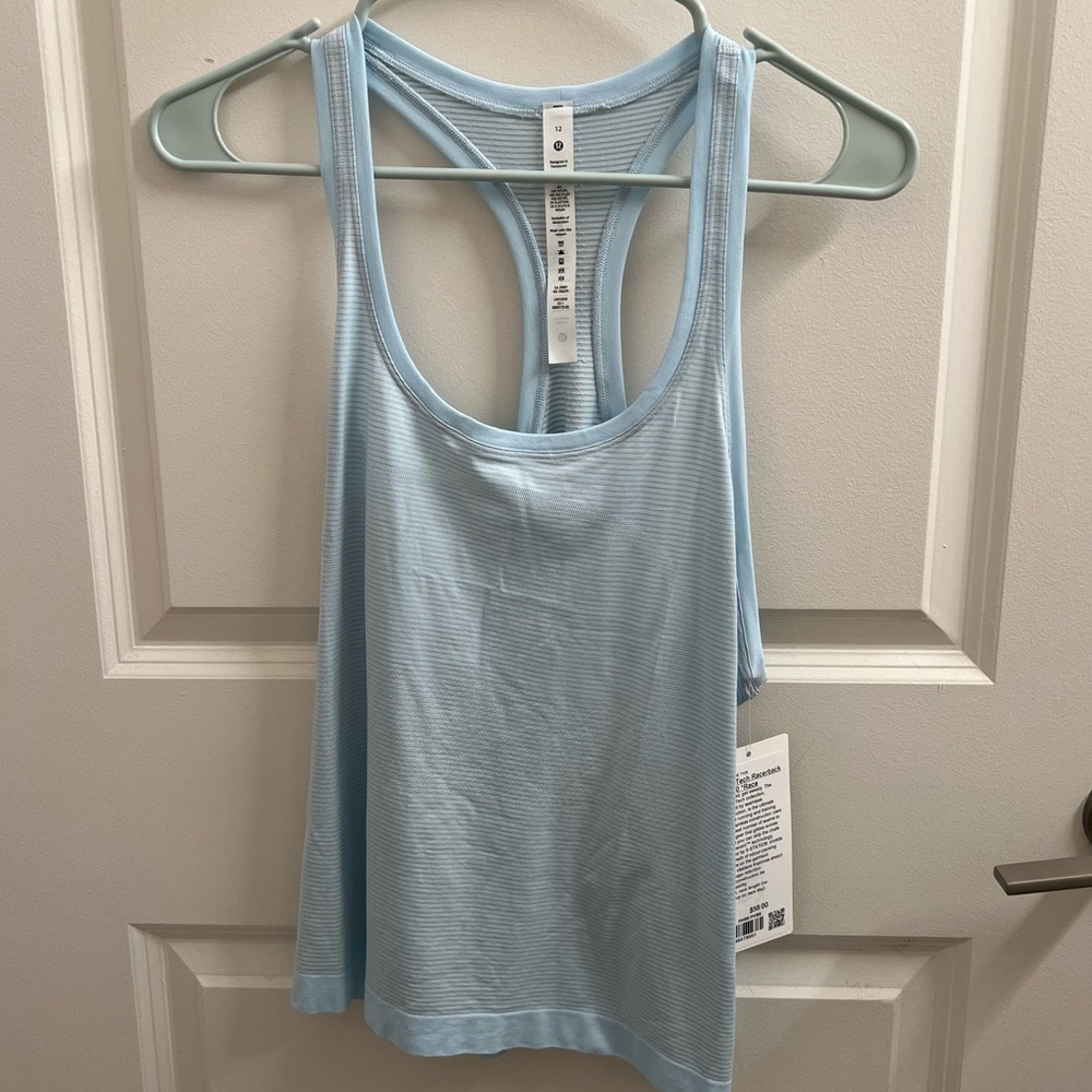 SOLD - NWT Swiftly Tech Racerback Tank 2.0 *Race Length* (Powder Blue)